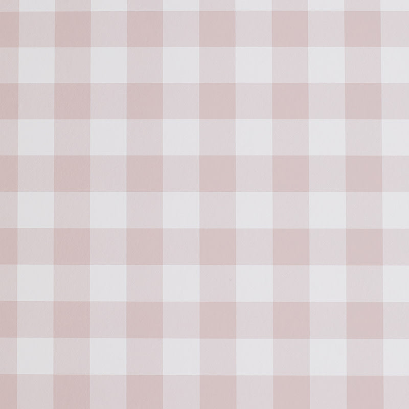 Ditsy Gingham Traditional Wallpaper - Pink, Swatch