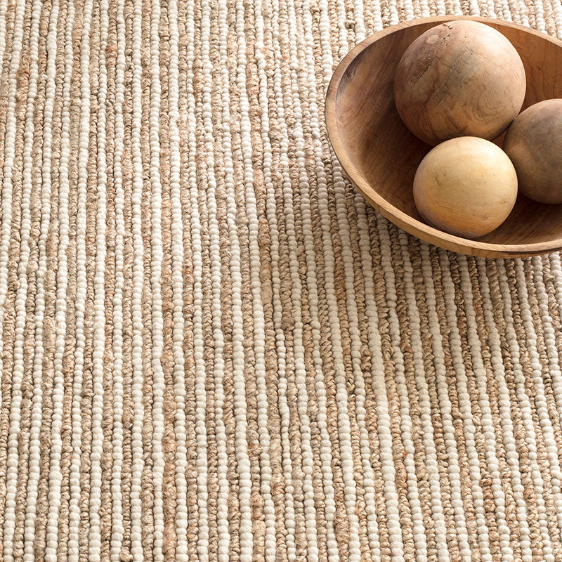 Twiggy Natural Handwoven Jute/Wool Rug - Natural, 8' x 10'