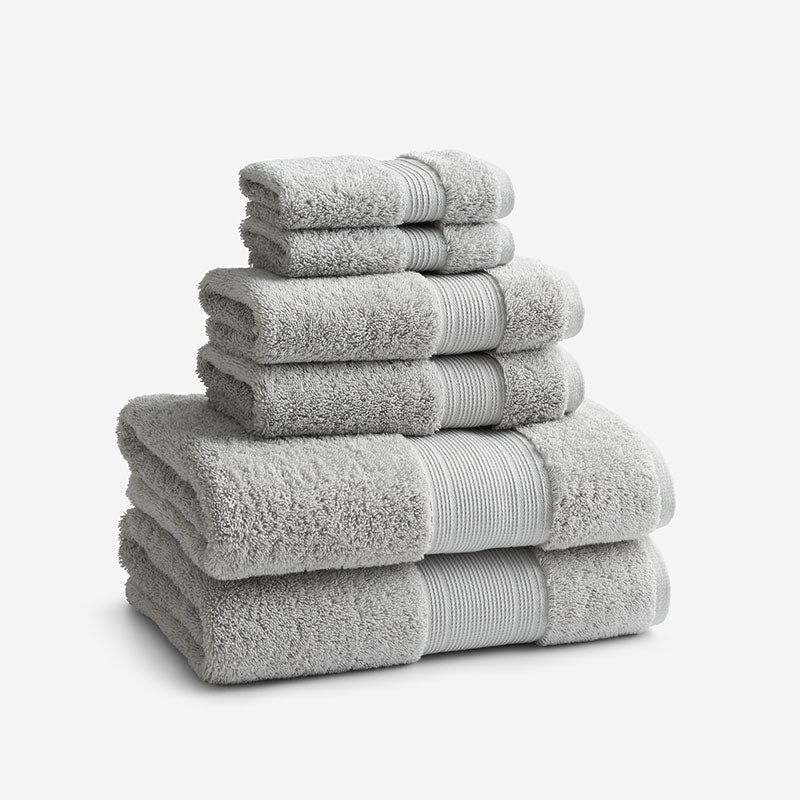 Regal Egyptian Cotton 6-Piece Bath Set - Light Gray