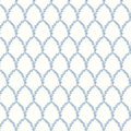 Laurel Traditional Wallpaper - Blue, Roll
