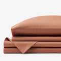 Classic Smooth Wrinkle-Free Sateen Bed Sheet Set - Caramel, Twin XL