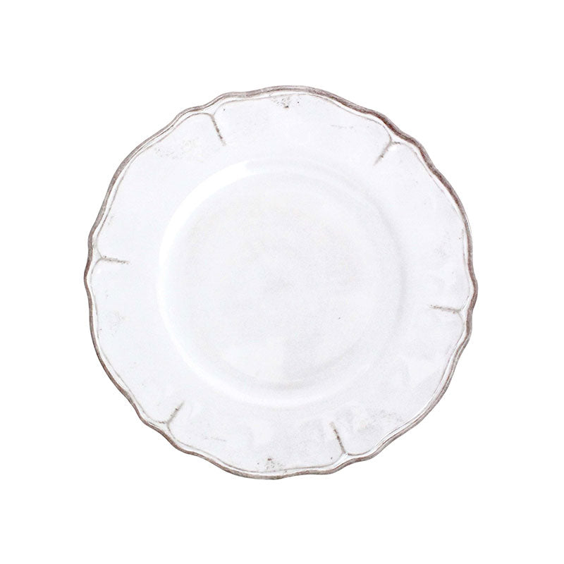 Rustica Antique White Melamine Salad Plates, Set of 4 - White