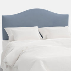 Saddle Velvet Headboard - Ocean, Full