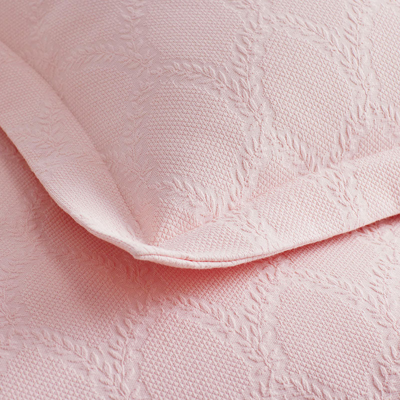 Laurel Matelasse Sham - Soft Pink, Standard