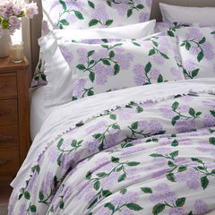 Hydrangea Classic Cool Cotton Percale Comforter - Lilac, King/Cal. King