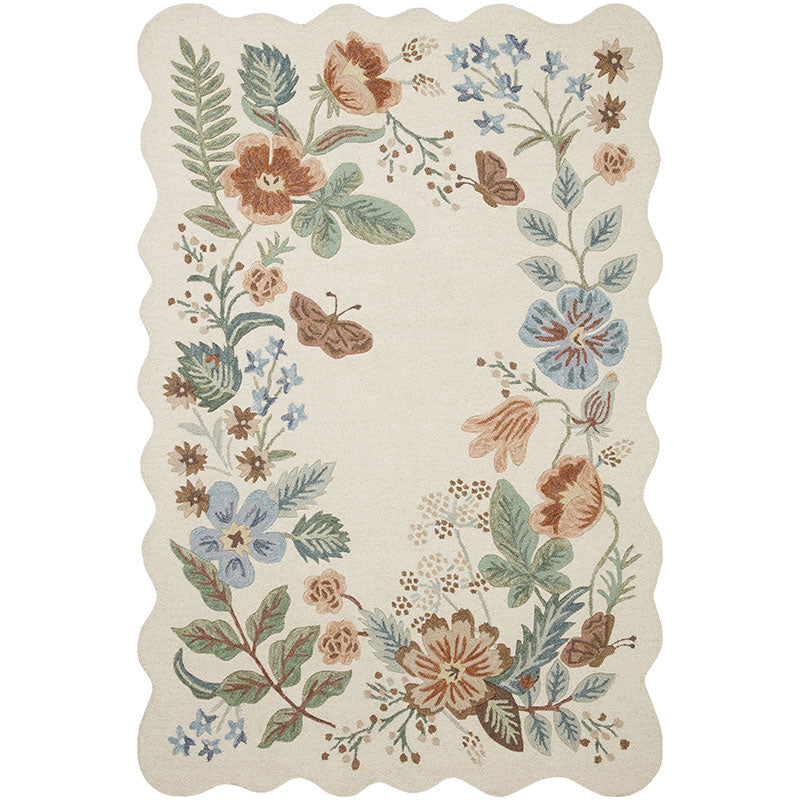 Silhouette Wool Rug - Cream, 2' x 8'