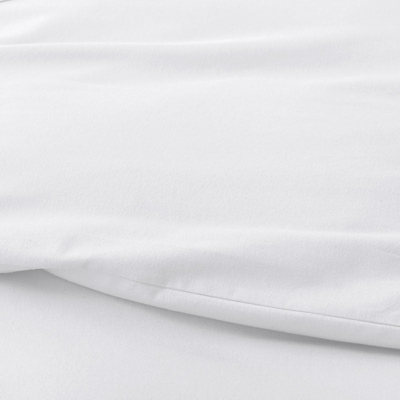 Classic Ultra-Cozy Cotton Velvet Flannel Solid Duvet Cover - White, Twin/Twin XL