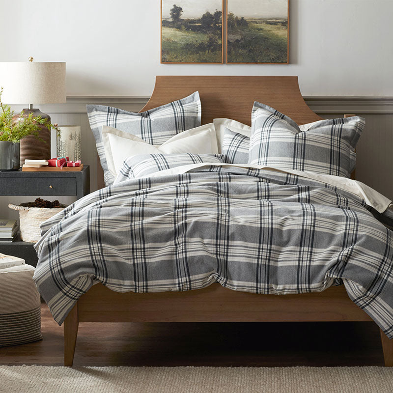Classic Plaid Ultra-Cozy Cotton Velvet Flannel Sham - Walter, Standard