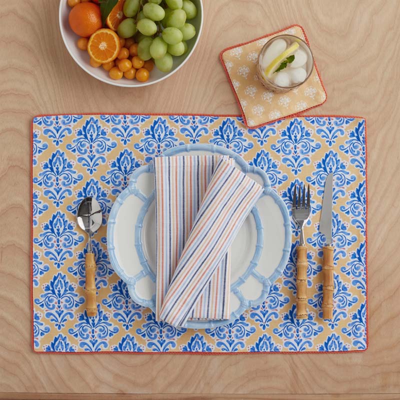 Ari Cocktail Napkins, Set of 4 - Yellow