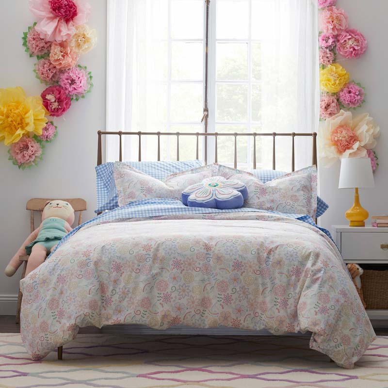 Decorative Shaped Pillow - Floral Heart
