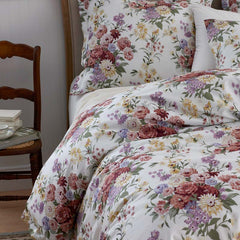 Nature's Bouquet Classic Smooth Sateen Comforter - Cream Multi, King/Cal. King