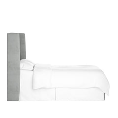 Gramercy Velvet Headboard - Steel Gray