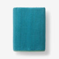 Reversible Solid Bath Towel - Teal Blue