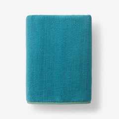 Reversible Solid Bath Towel - Teal Blue