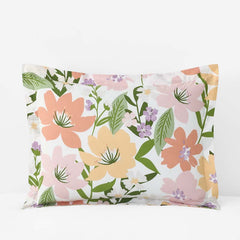 Whimsy Garden Classic Cool Cotton Percale Sham - Multi, King