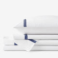 Hewett Luxe Smooth Egyptian Cotton Sateen Bed Sheet Set - Blue, Cal King