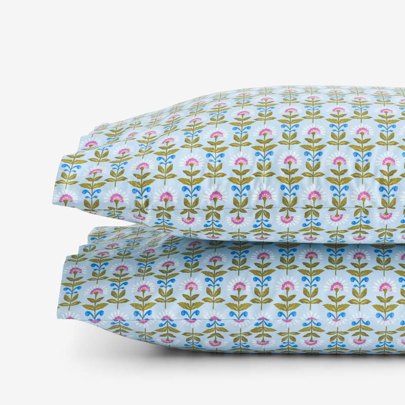 Idril Classic Cool Cotton Percale Pillowcase Set - Butti, Standard