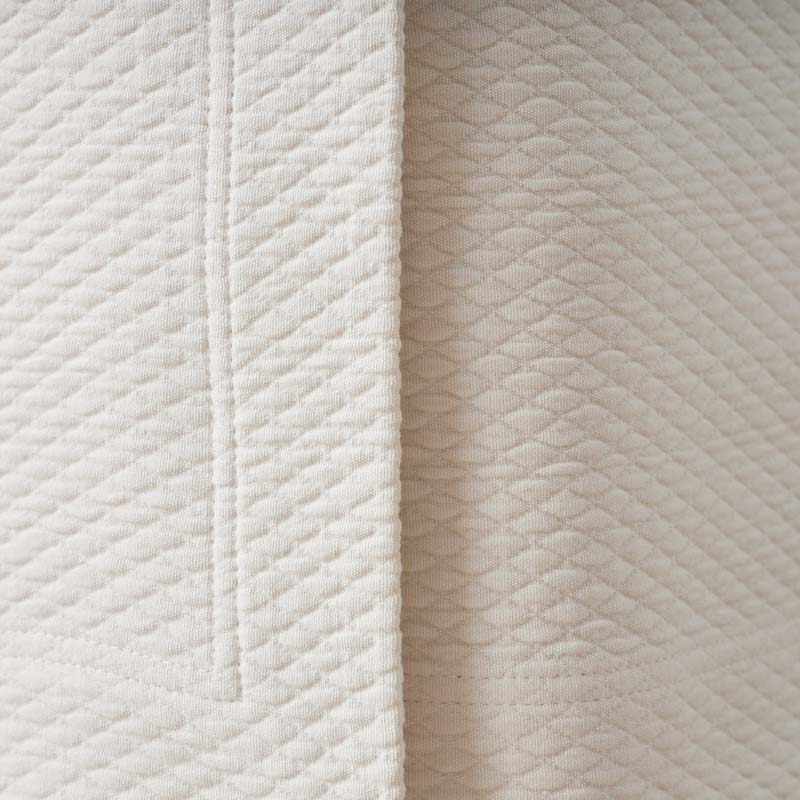Matelassé 14 in. Bed Skirt - Diamond Weave Ivory, King