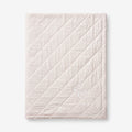 Ditsy Gingham Classic Cool Organic Cotton Percale Quilted Reversible Sherpa Stroller Blanket - Pink