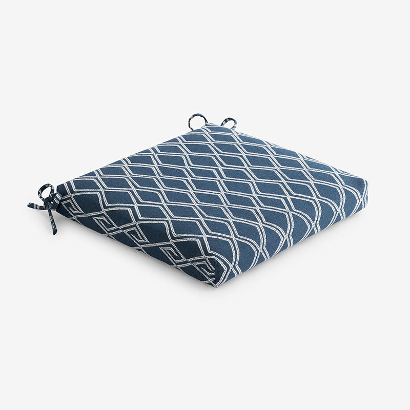 Replacement Knife Edge Chair Cushion - Voyage Indigo, 20 in. x 20 in.