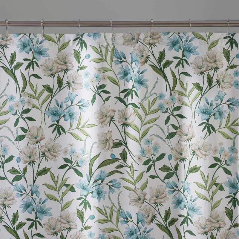 Gardenia Mist Premium Smooth Wrinkle-Free Sateen Shower Curtain - Cream Multi