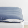 Classic Smooth Wrinkle-Free Sateen Mattress Topper Cover - Infinity Blue, King