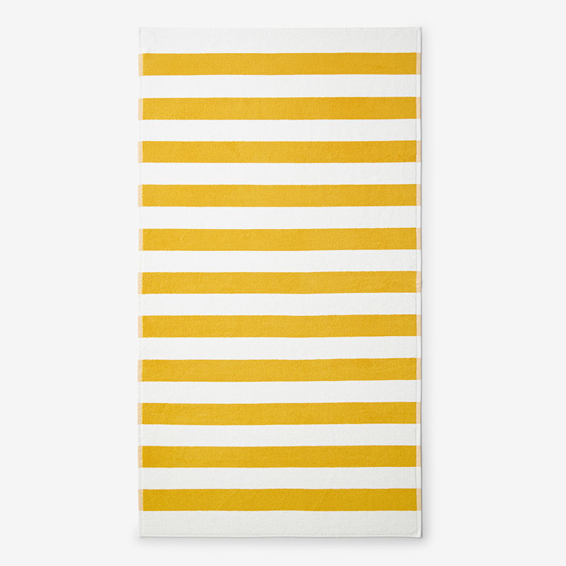 Classic Cabana Stripe Beach Towel - Yellow
