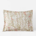 Julienne Classic Cool Cotton Percale Reversible Sham - Mini Floral Taupe, King