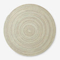 Dramatic Static Reversible Braided Rug - Blue, 7' 6" x 7' 6" Round