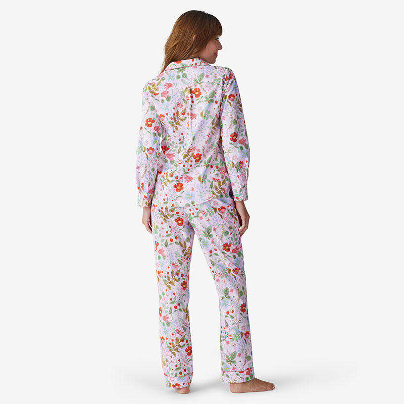 Poplin Women's Pajama Set - Strawberry Fields, XXL