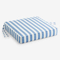 Replacement Boxed Edge Chair Cushion - Narrow Stripe Air Blue, 20 in. x 20 in.