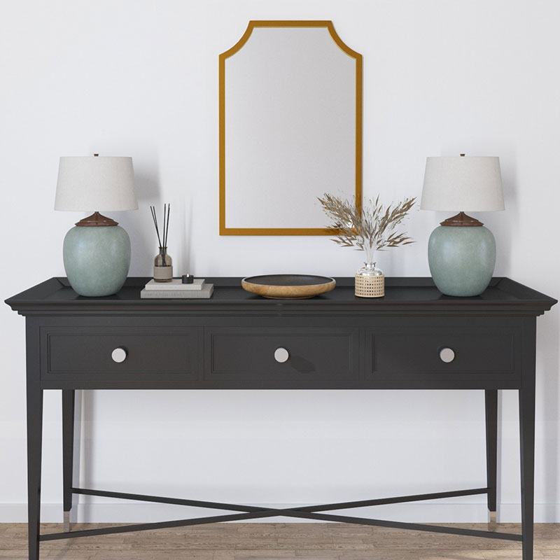 Gilded Arched Frame Wall Mirror - Gold