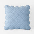 Scallop Quilted Sham - Blue Sea, Euro