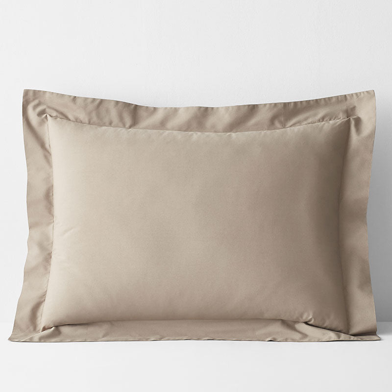 Classic Cool Cotton Percale Sham - Cocoa, King