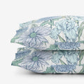 Garden Bliss Classic Smooth Sateen Pillowcase Set - Blue Multi, Standard