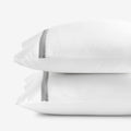Hewett Luxe Smooth Egyptian Cotton Sateen Pillowcase Set - Gray, Standard