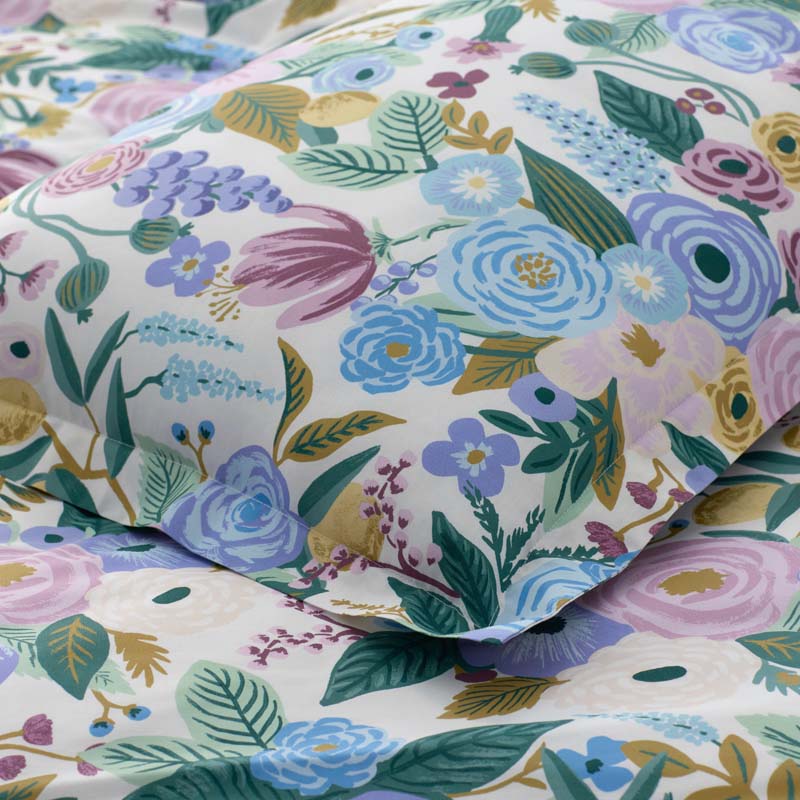 Garden Party Classic Cool Cotton Percale Flat Bed Sheet - Lilac, King/Cal. King
