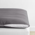 Classic Smooth Wrinkle-Free Sateen Mattress Topper Cover - Stone Gray, Full