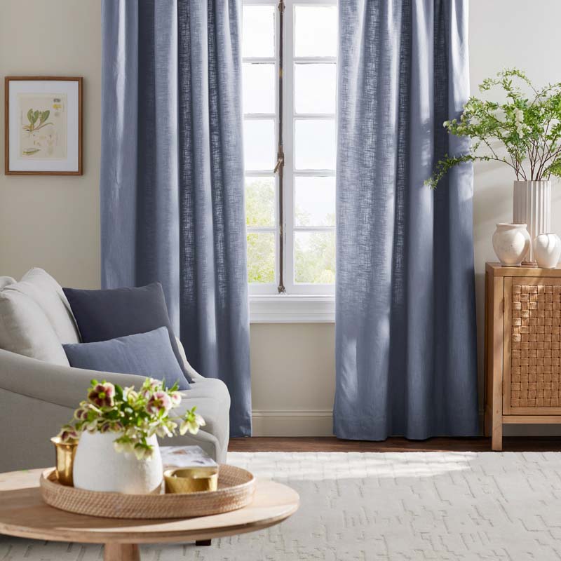 Texture Decorative Square Pillow Cover - Denim Indigo, 20 in. x 20 in.