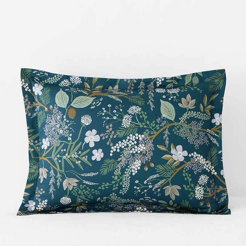 Juniper Forest Classic Smooth Sateen Sham - Navy, King