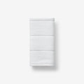 Textured Stripe Hand Towel - White