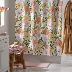 Whimsy Garden Classic Cool Cotton Percale Shower Curtain - Multi