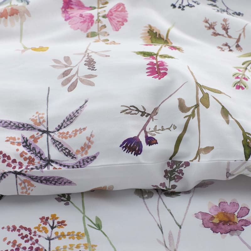 Blooming Garden Classic Smooth Sateen Sham - White Multi, Standard