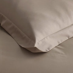 Premium Smooth Supima® Cotton Wrinkle-Free Sateen Flat Bed Sheet - Light Birch, King/Cal. King