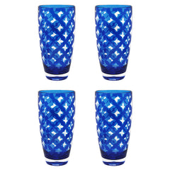 Palazzioi Tumblers, Set of 4 -  Blue, Large