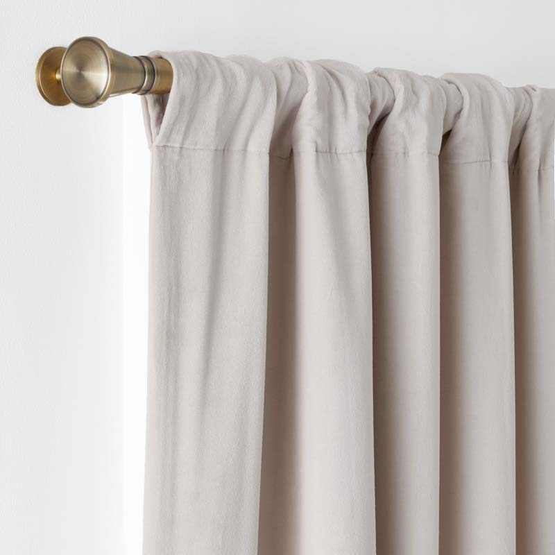 Velvet Blackout Window Curtain - Sand, 63 in.