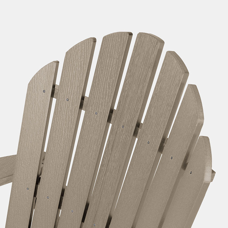 Folding and Reclining Adirondack Chair - Brown