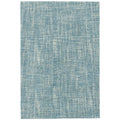 Crosshatch Hand Hooked Wool Rug -  Aegean Blue, 5' x 8'