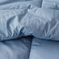 Classic Cool Cotton Percale Comforter - Slate Blue, Full/Queen