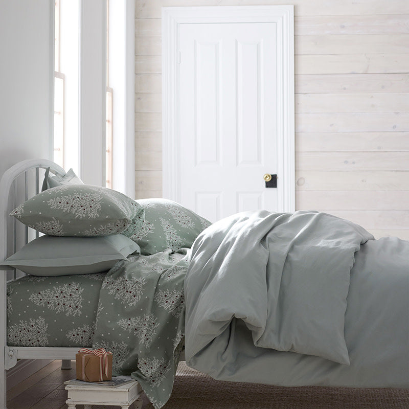 Luxe Ultra-Cozy Cotton Velvet Flannel Duvet Cover White, King/Cal King
